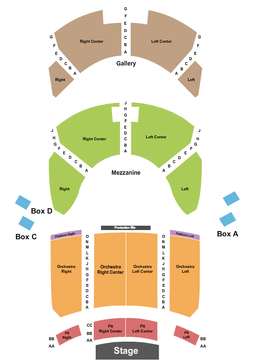 Lexington Opera House Les Miserables Seating Chart